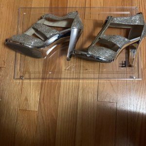 Michael Kors Berkley glitter heeled sandals 6M